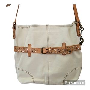 Lucky Brand canvas boho crossbody bag